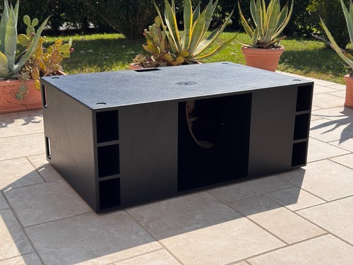 Box subwoofer manifold - box, 2x15"