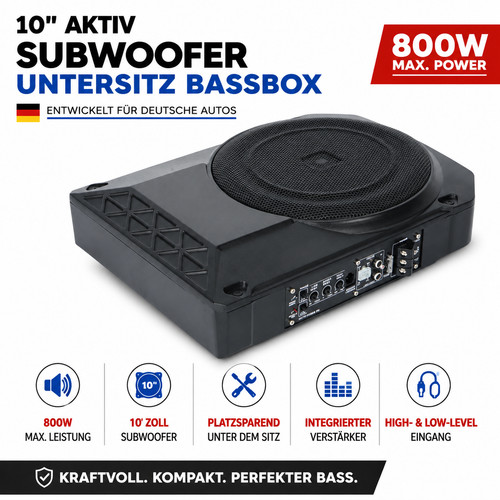 Subwoofer attivo cassa - subwoofer, 10"